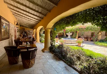 Photograph from Lunch Under the Hacienda Eaves: Villa Santa Mónica