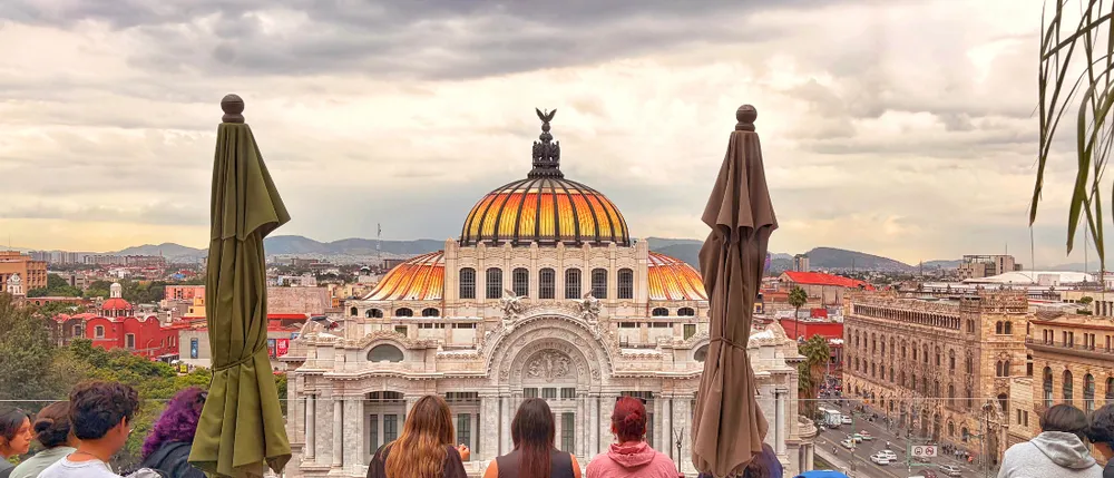 Grab a Table, or Rather a Stool, Above Bellas Artes