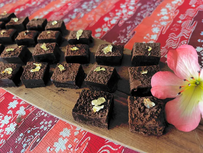 Photograph from Recipe: Japanese Nama Chocolates