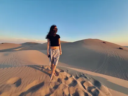 Walking the spine of the dune