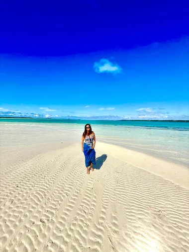 Out on the sandbank at low tide