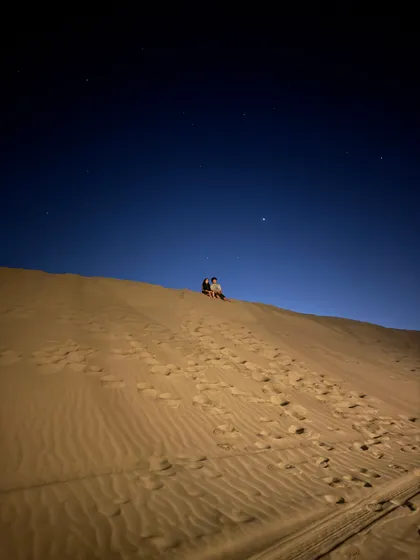 Out on the dune under the stars