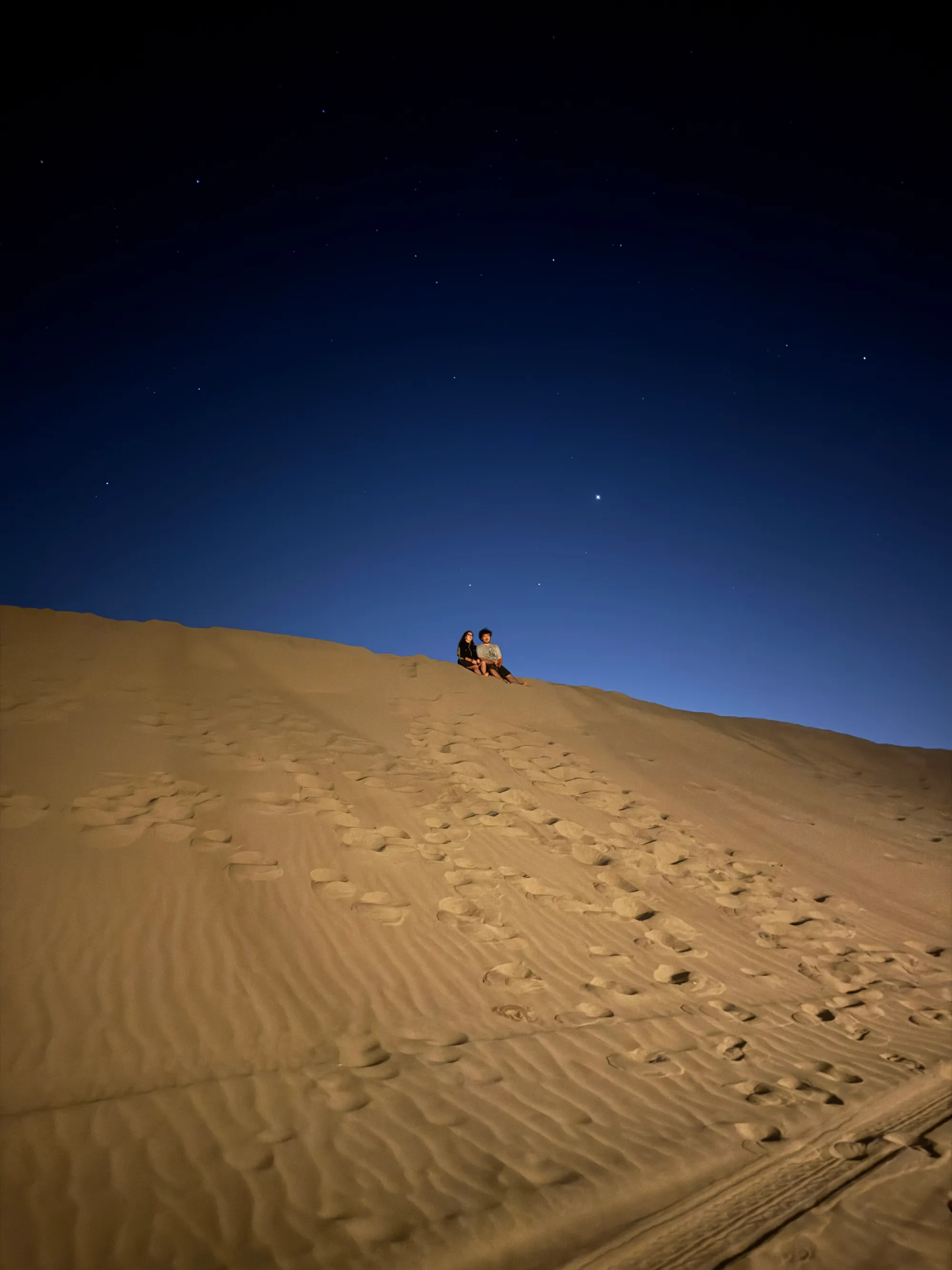 Out on the dune under the stars