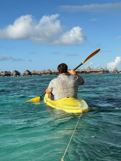 Kayaking to the Hilton