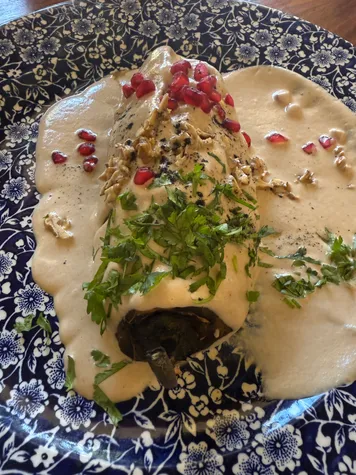 Chiles en nogada at Villa Santa Mónic