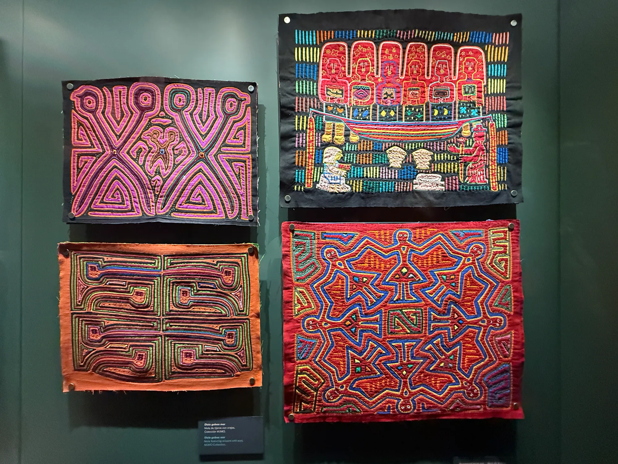 Molas behind glass