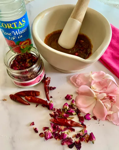 Photograph from Recipe: Rose Harissa